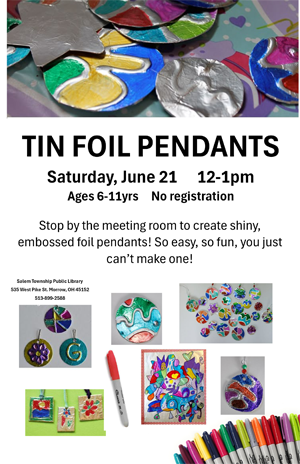 Tin Foil Pendants