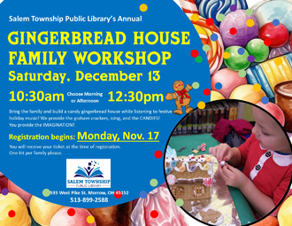 Gingerbread House Family Workshop